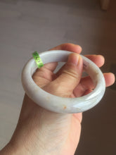 Load image into Gallery viewer, 58.8mm Certified type A 100% Natural light purple/white/orange Jadeite bangle G89-3054