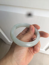Load image into Gallery viewer, 57.4mm Certified 100% natural Type A icy watery green/white/gray jadeite jade bangle AY70-0343