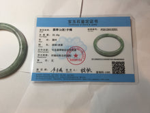 Load image into Gallery viewer, 57mm certified Type A 100% Natural dark green gray light purple round cut Jadeite Jade bangle PH214-3251