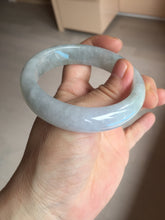 Load image into Gallery viewer, 56mm Certified Type A 100% Natural icy watery light green purple jadeite Jade bangle BK124-3398
