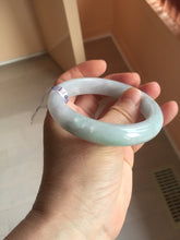 Load image into Gallery viewer, 57.5mm certified 100% natural Type A light green/purple jadeite jade bangle PE9-0311