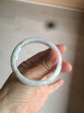 Load image into Gallery viewer, 52mm Certified Type A 100% Natural light green/brown/purple Jadeite Jade bangle AQ63-1641