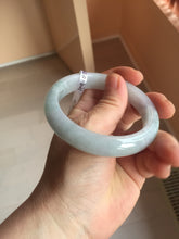Load image into Gallery viewer, 57.5mm certified 100% natural Type A light green/purple jadeite jade bangle PE9-0311