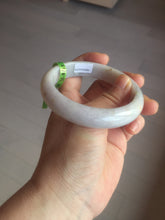 Load image into Gallery viewer, 58.8mm Certified type A 100% Natural light purple/white/orange Jadeite bangle G89-3054