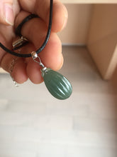 Load image into Gallery viewer, 100% Natural type A light green/gray candied dates Jadeite Jade pendant AX155