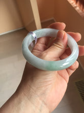 Load image into Gallery viewer, 57.5mm certified 100% natural Type A light green/purple jadeite jade bangle PE9-0311