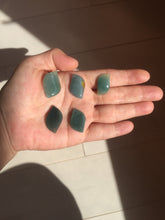 Load image into Gallery viewer, 100% natural type A Guatemala jadeite jade icy watery yellow green black Willow leaf pendant group BP63