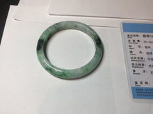Load image into Gallery viewer, 52.5mm certified 100% natural Type A sunny green purple slim jadeite jade bangle BN9-7083