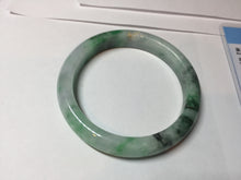 Load image into Gallery viewer, 52.5mm certified 100% natural Type A sunny green purple slim jadeite jade bangle BN9-7083