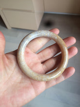 Load image into Gallery viewer, 54.7mm 100% natural beige yellow pink round cut Coral Jade (珊瑚玉) bangle SY36