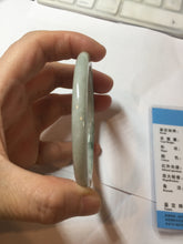 Load image into Gallery viewer, 58.3mm certified Type A 100% Natural light green flat round cut Jadeite Jade bangle PH215-3239