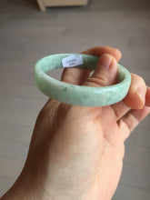 Load image into Gallery viewer, 51.7mm Certified type A 100% Natural sunny green light green with green flying flowers square Jadeite Jade bangle PA257-6942