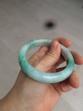 Load image into Gallery viewer, 55.8mm certified 100% natural Type A sunny green/white/red jadeite jade bangle BF80-4482