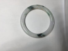 Load image into Gallery viewer, 53.5mm certified 100% natural Type A sunny green white purple carved and golden-painted round cut jadeite jade bangle PJ62