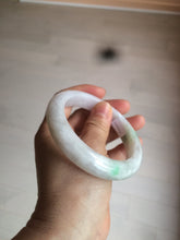 Load image into Gallery viewer, 59.5mm Certificated Type A 100% Natural white/sunny green/purple jadeite jade bangle H114-9141