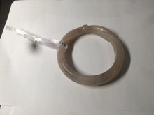 Load image into Gallery viewer, 56mm 100% natural light Pink/black/purple Quartzite (Shetaicui jade) 3D carved Bow knot bangle SY8