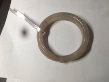 Load image into Gallery viewer, 56mm 100% natural light Pink/black/purple Quartzite (Shetaicui jade) 3D carved Bow knot bangle SY8