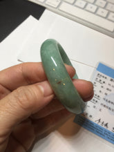 Load image into Gallery viewer, 54.9mm certified natural Type A apple green red jadeite jade bangle BN10-7078