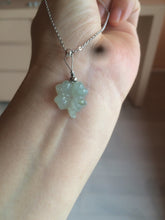 Load image into Gallery viewer, 100% natural type A legit green/yellow four-leaf clover jadeite jade pendants BG46