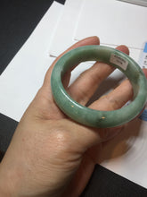 Load image into Gallery viewer, 54.9mm certified natural Type A apple green red jadeite jade bangle BN10-7078