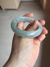 Load image into Gallery viewer, 53.4mm Certified Type A 100% Natural icy watery light green purple jadeite Jade bangle BK122-3397