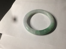 Load image into Gallery viewer, 57mm certified Type A 100% Natural sunny green/white/purple Jadeite Jade bangle L146-5350