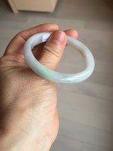 Load image into Gallery viewer, 51mm certified Type A 100% Natural green/purple/white oval Jadeite Jade bangle BM59-0262