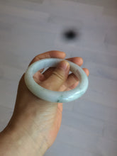 Load image into Gallery viewer, 57mm certified 100% natural type A light green/white jadeite jade bangle AX83-5063