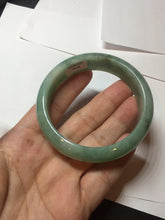 Load image into Gallery viewer, 54.9mm certified natural Type A apple green red jadeite jade bangle BN10-7078