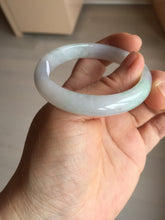 Load image into Gallery viewer, 51mm certified Type A 100% Natural green/purple/white oval Jadeite Jade bangle BM59-0262