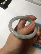 Load image into Gallery viewer, 52.8mm Certificated 100% natural type A sunny green/white jadeite jade bangle AU30-1325