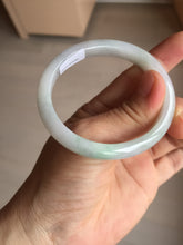 Load image into Gallery viewer, 51mm certified Type A 100% Natural green/purple/white oval Jadeite Jade bangle BM59-0262