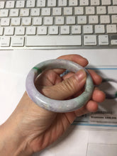 Load image into Gallery viewer, 55.6mm Certified 100% natural Type A sunny Green Yellow Light Purple(Fu Lu Shou) jadeite jade bangle PH249-0511
