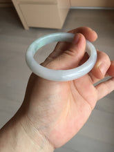 Load image into Gallery viewer, 51mm certified Type A 100% Natural green/purple/white oval Jadeite Jade bangle BM59-0262