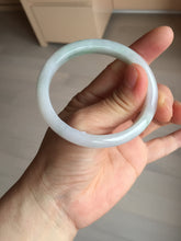 Load image into Gallery viewer, 51mm certified Type A 100% Natural green/purple/white oval Jadeite Jade bangle BM59-0262