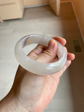 Load image into Gallery viewer, 52mm 100% natural icy light purple/pink Quartzite (Shetaicui jade) bangle SY54