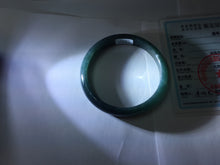 Load image into Gallery viewer, 62mm Certified Type A 100% Natural dark green/blue/gray/black Guatemala Jadeite bangle PB277-0704