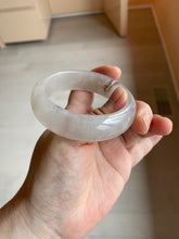 Load image into Gallery viewer, 52mm 100% natural icy light purple/pink Quartzite (Shetaicui jade) bangle SY54