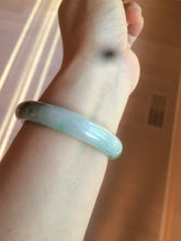 Load image into Gallery viewer, 56.3mm certified 100% natural Type A dark green/sunny green jadeite jade bangle K106-2835