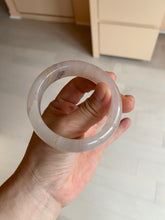 Load image into Gallery viewer, 52mm 100% natural icy light purple/pink Quartzite (Shetaicui jade) bangle SY54