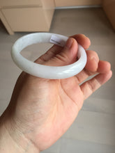 Load image into Gallery viewer, 52mm certified Type A 100% Natural green/purple/white oval Jadeite Jade bangle BM58-0261