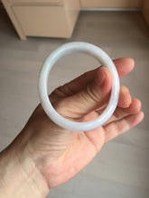 Load image into Gallery viewer, 52mm certified Type A 100% Natural green/purple/white oval Jadeite Jade bangle BM58-0261