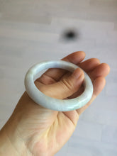 Load image into Gallery viewer, 53.5mm certified Type A 100% Natural light purple/white Jadeite Jade bangle AX82-0310