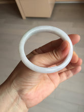 Load image into Gallery viewer, 52mm certified Type A 100% Natural green/purple/white oval Jadeite Jade bangle BM58-0261