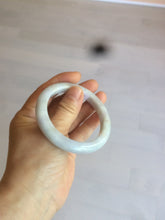 Load image into Gallery viewer, 53.5mm certified Type A 100% Natural light purple/white Jadeite Jade bangle AX82-0310