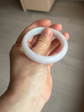 Load image into Gallery viewer, 52mm certified Type A 100% Natural green/purple/white oval Jadeite Jade bangle BM58-0261