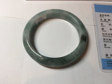 Load image into Gallery viewer, 54.3mm Certified 100% natural Type A dark green jadeite jade bangle BN12-7067