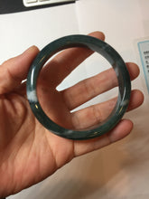 Load image into Gallery viewer, 60.6mm Certified Type A 100% Natural dark green/blue/gray/black Guatemala Jadeite bangle PB278-0712