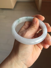 Load image into Gallery viewer, 58.5mm certified Type A 100% Natural white light green purple Jadeite Jade bangle PF68-0501