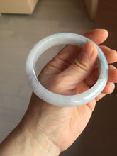 Load image into Gallery viewer, 58.5mm certified Type A 100% Natural white light green purple Jadeite Jade bangle PF68-0501